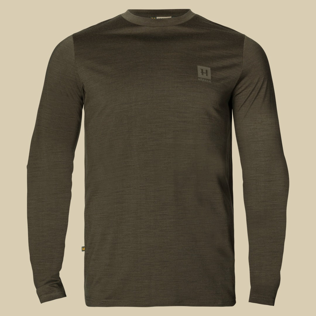 T-shirt manches longues Base All Season Härkila - Willow green