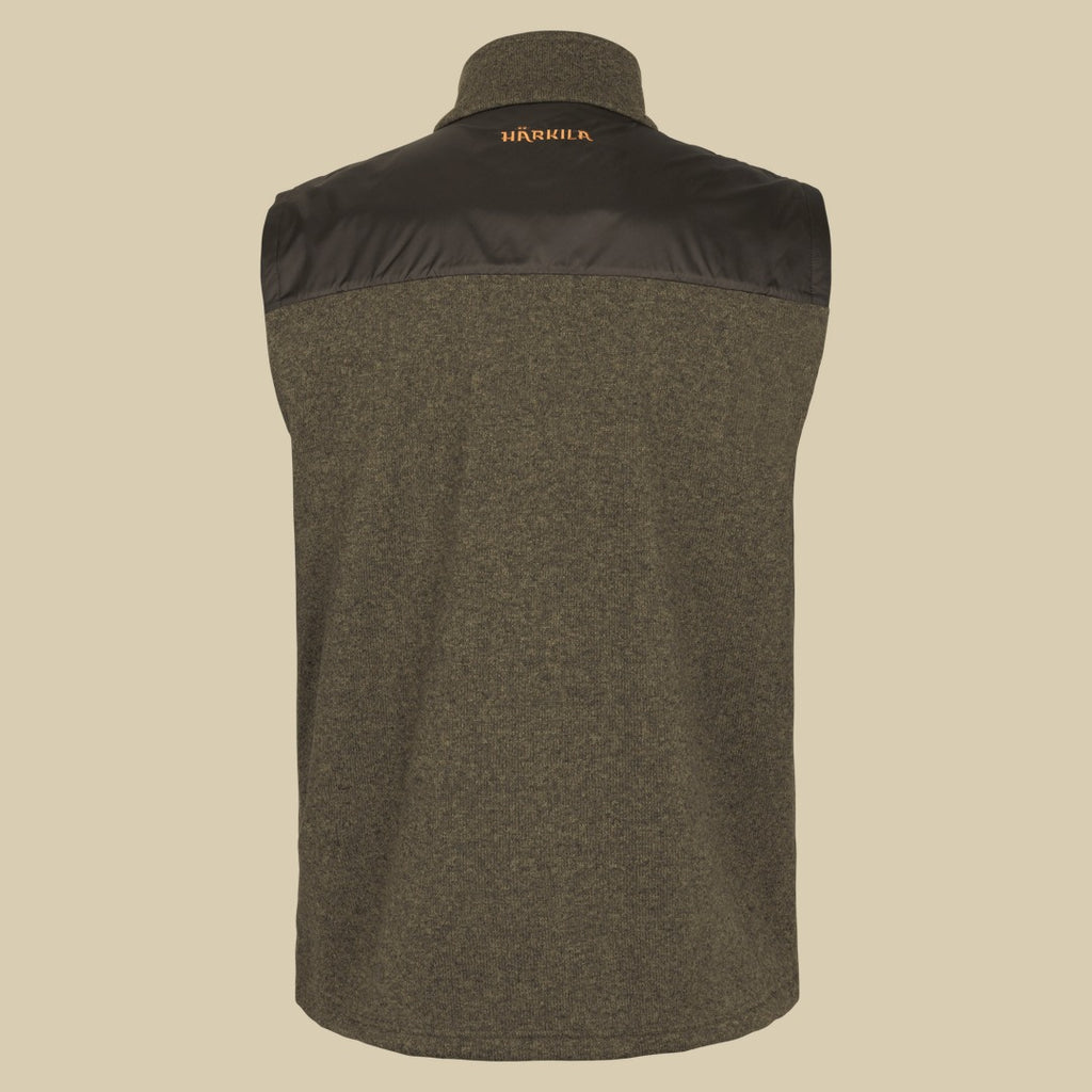 Gilet polaire Kalix Härkila - Willow green/Shadow brown