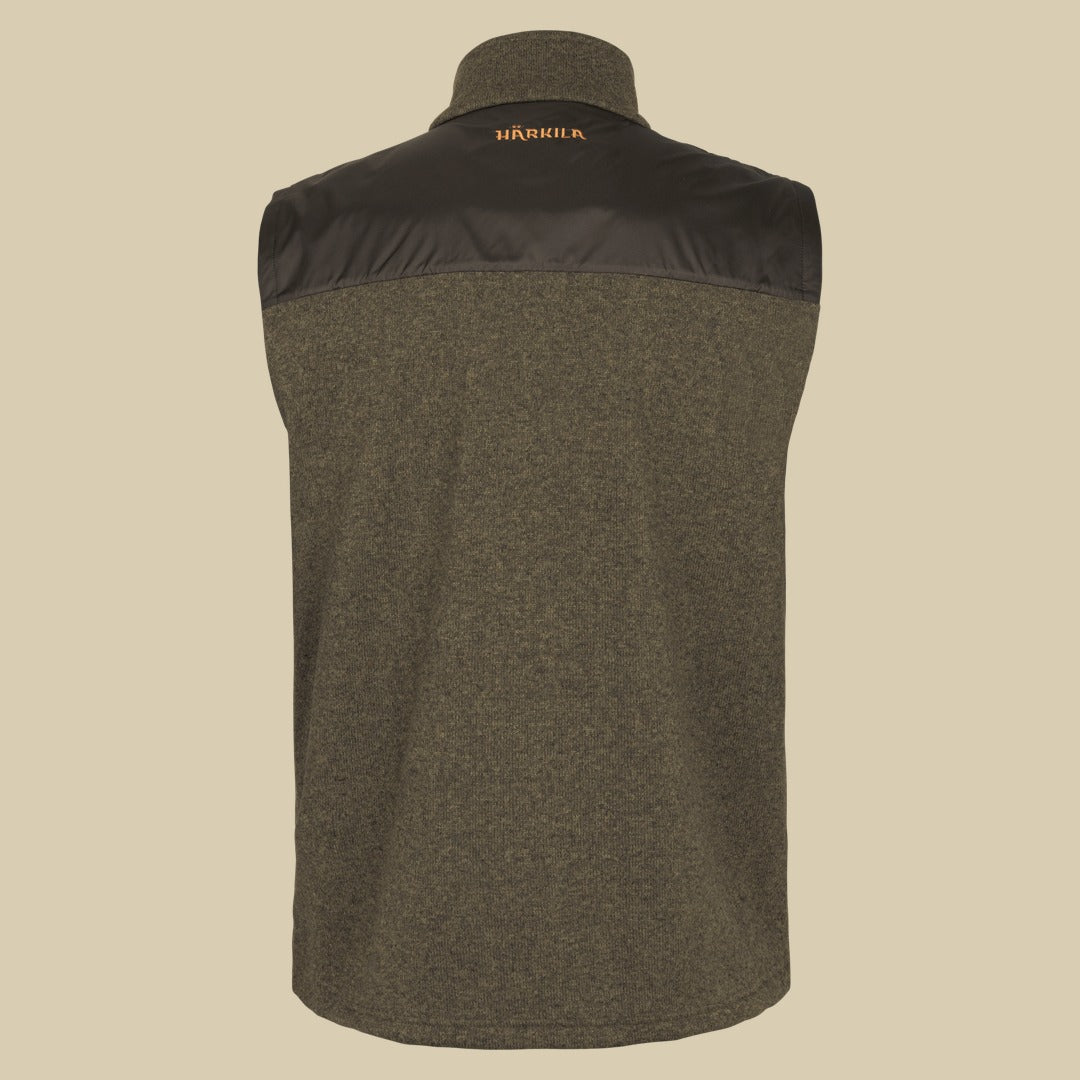 Gilet polaire Kalix Härkila - Willow green/Shadow brown