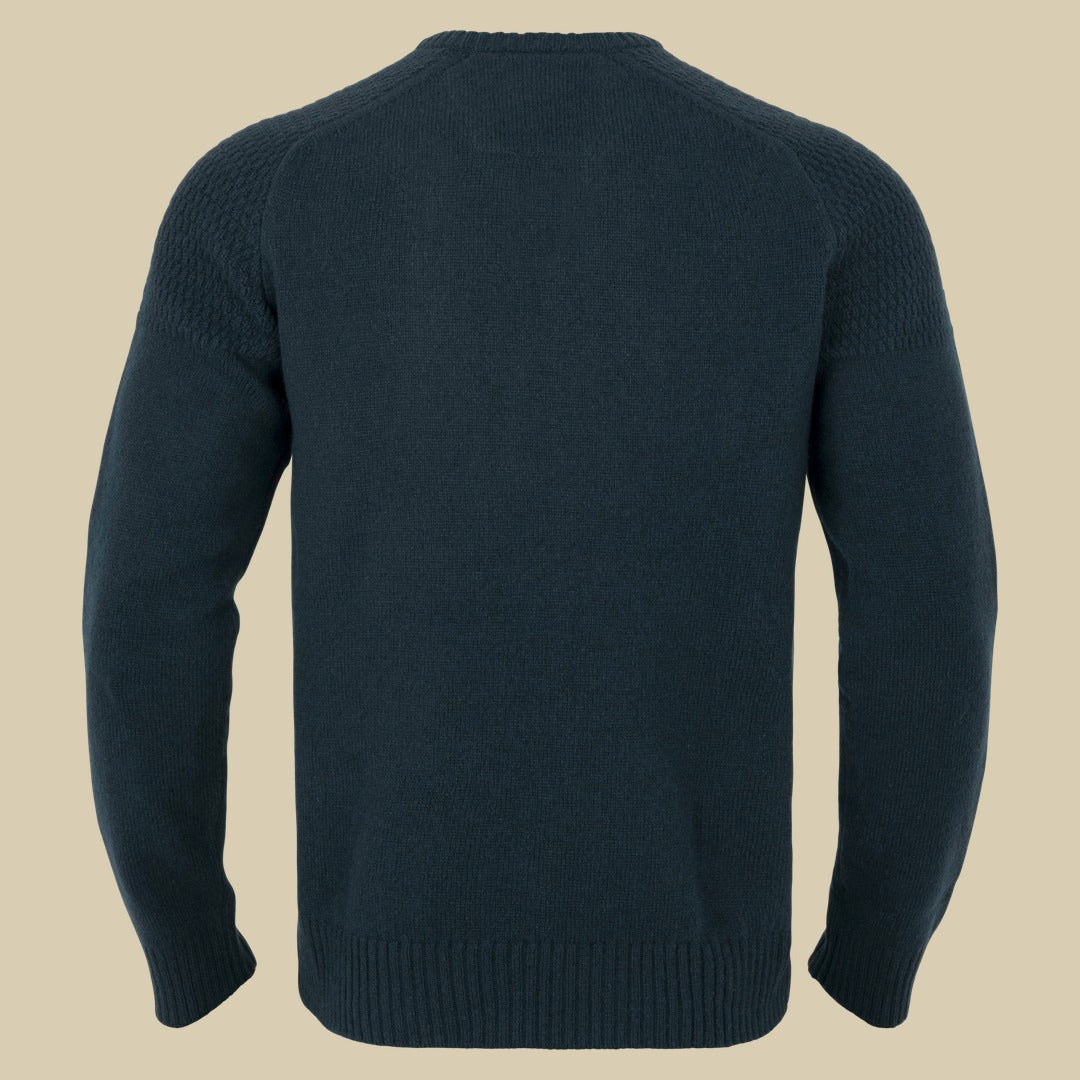 Pull col V Vincent en mérinos Härkila - Dark navy