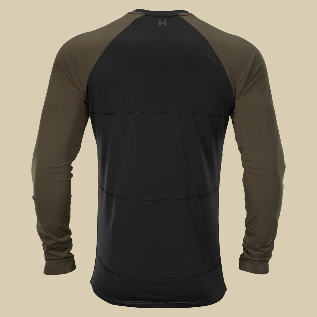 T-shirt chauffant manches longues Heat Härkila - Willow green/Black