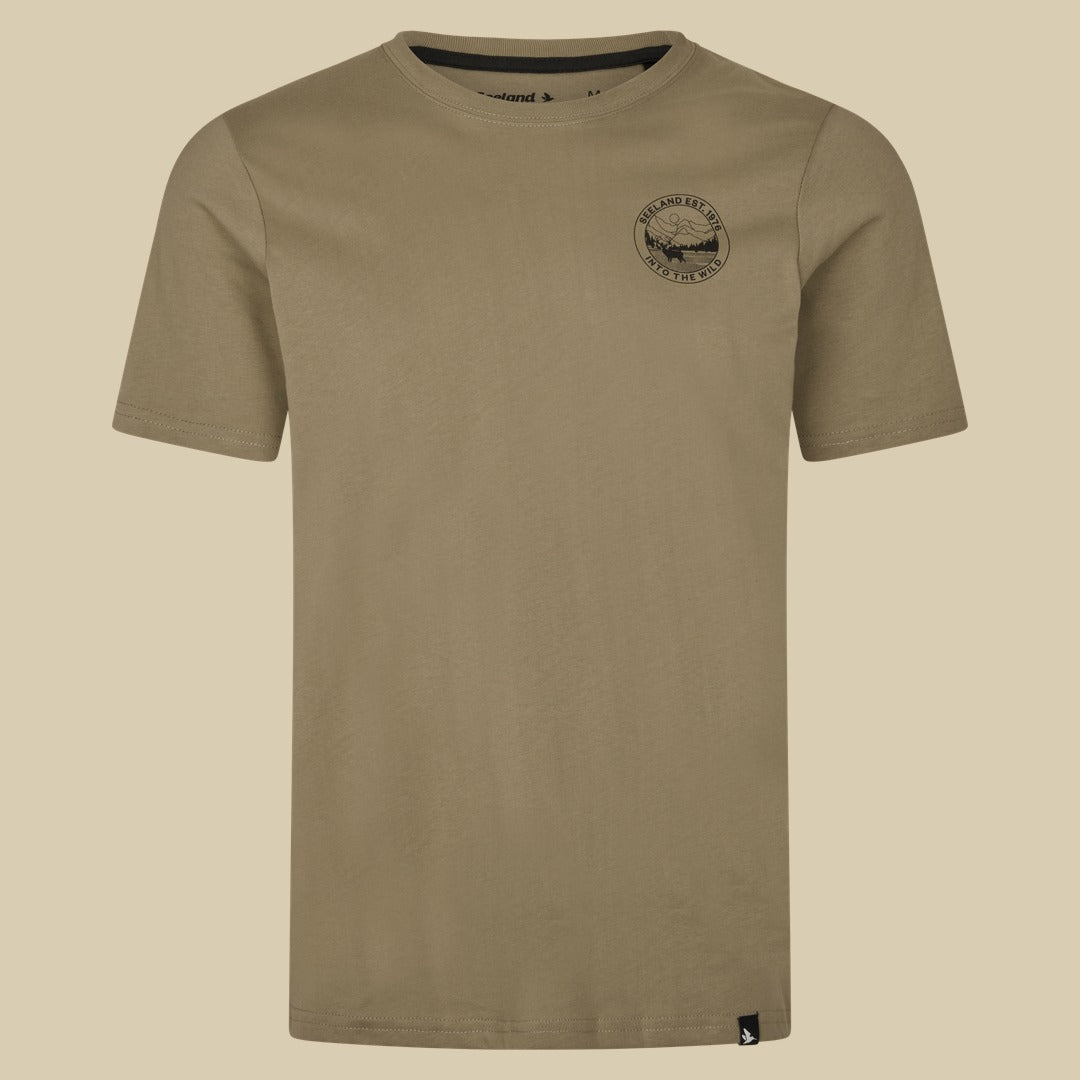 T-shirt Hunting Landscape Seeland - Covert Green