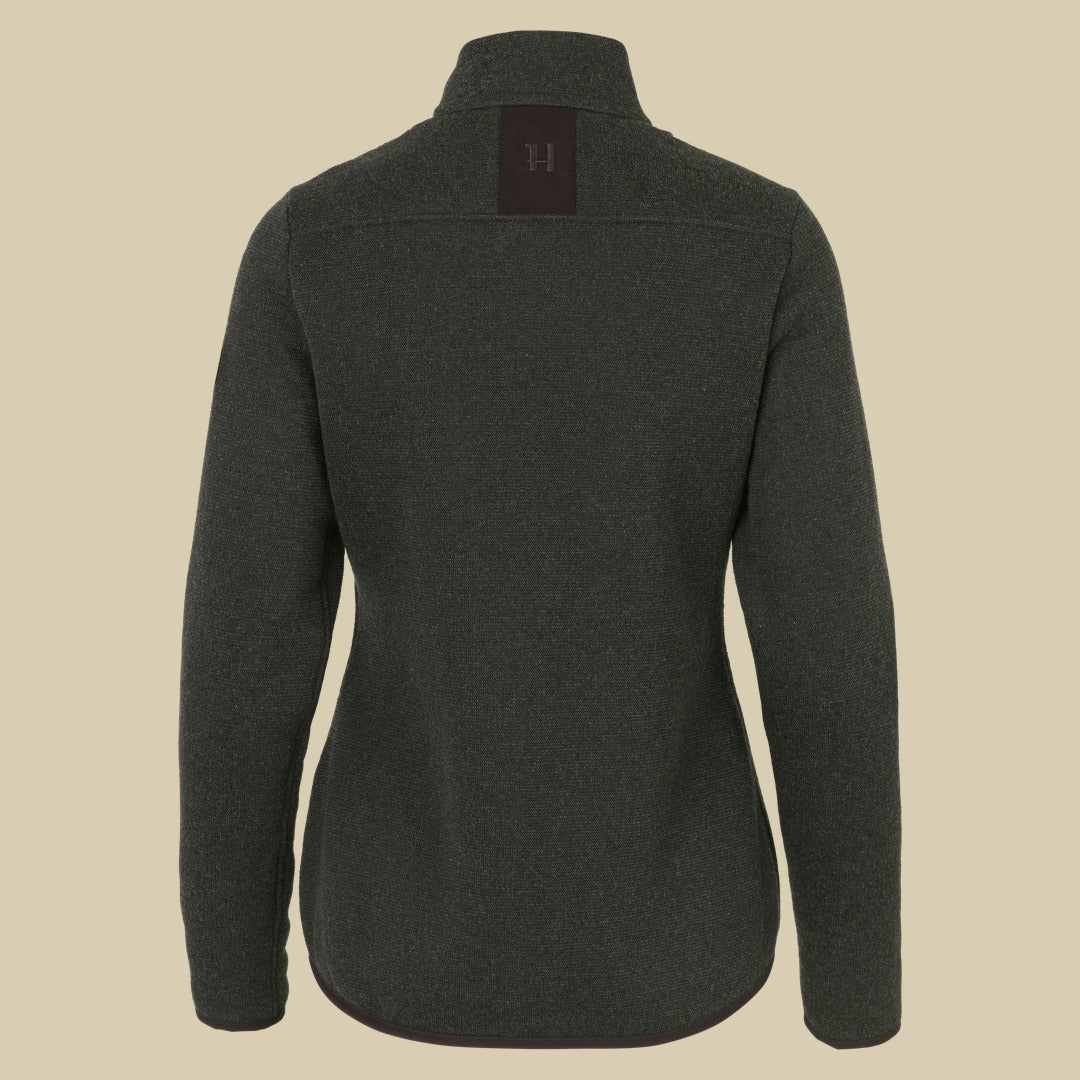 Pull zippé Metso Femme Härkila - Willow green