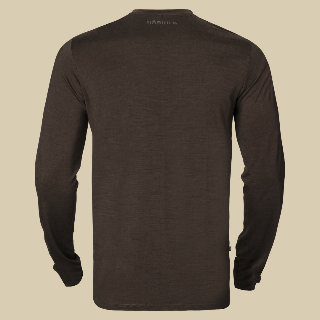 T-shirt manches longues Base All Season Härkila - Shadow brown