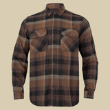 Rust brown check