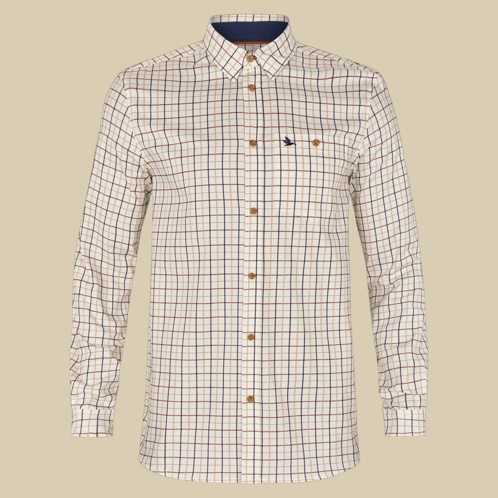 Chemise de tir Oxford Seeland - Classic Blue/Merlot Check