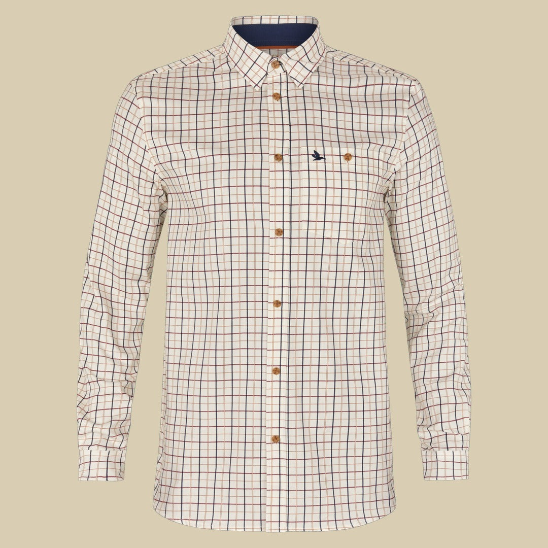 Chemise de tir Oxford Seeland - Classic Blue/Merlot Check