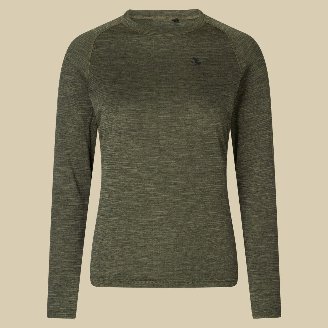 T-shirt manches longues Active Femme Seeland - Pine green
