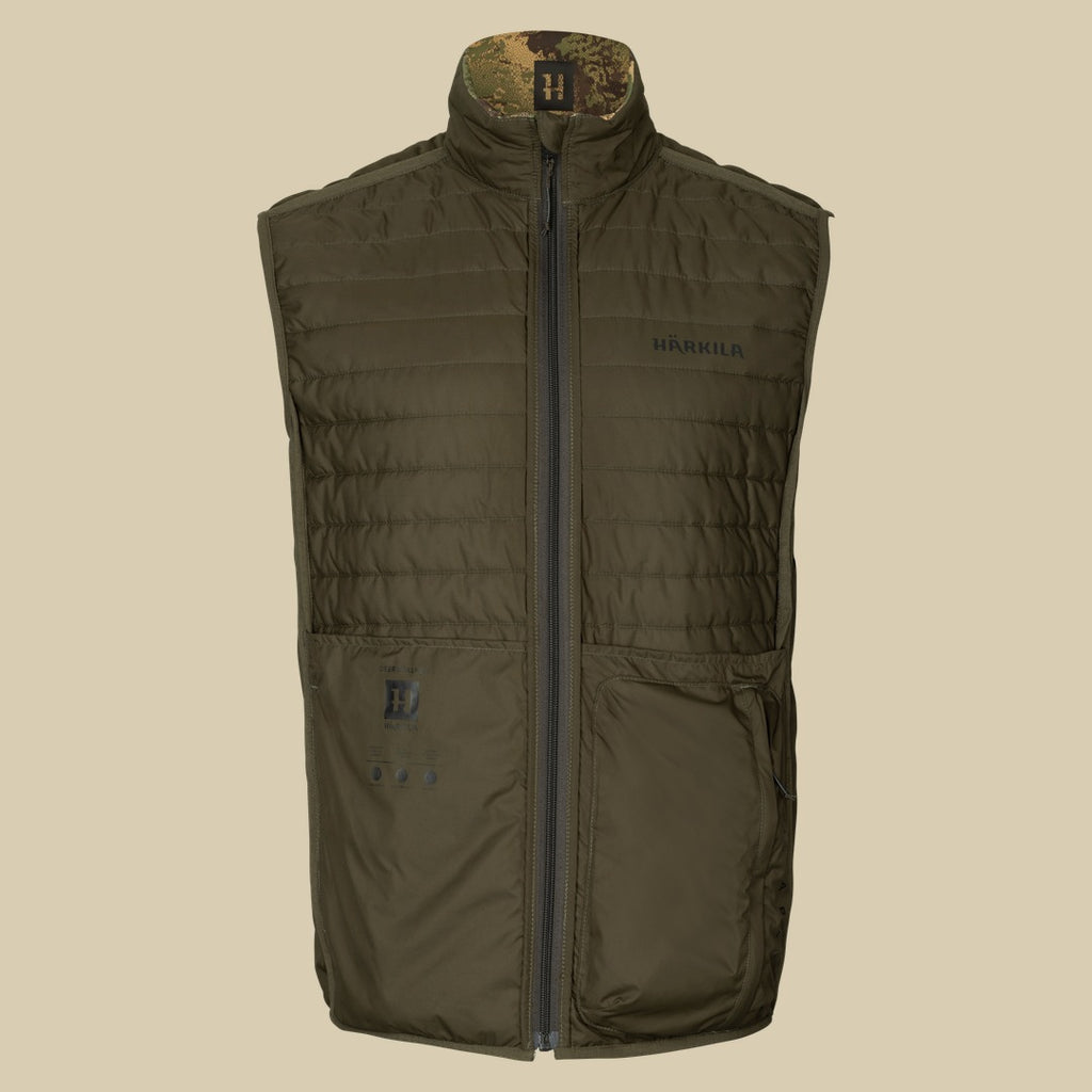 Gilet Deer Stalker Camo réversible compactable Härkila - Willow green/AXIS MSP®Forest