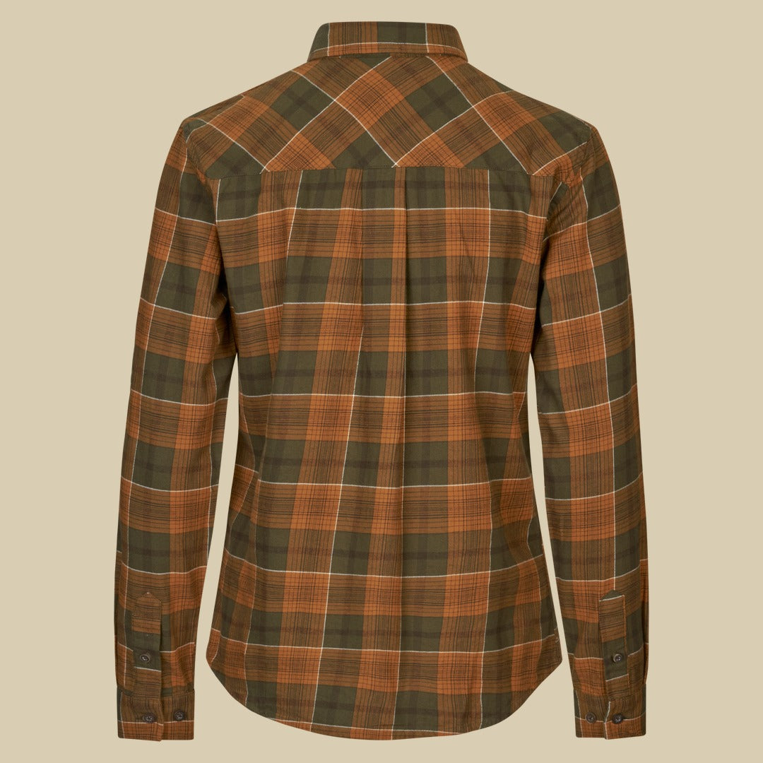 Chemise en flanelle Skye Femme Seeland - Grizzly Brown/Terracotta Check