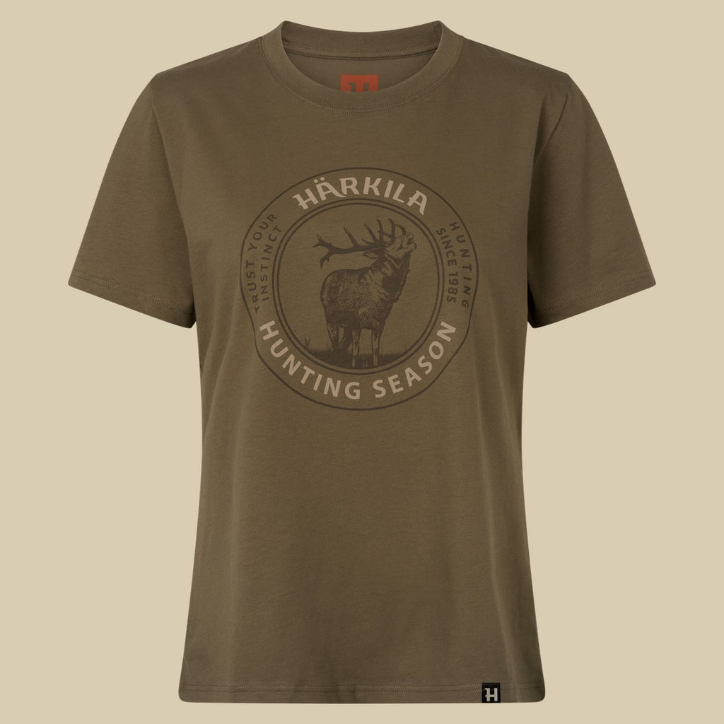 T-shirt Stag Badge Femme Härkila - Beech