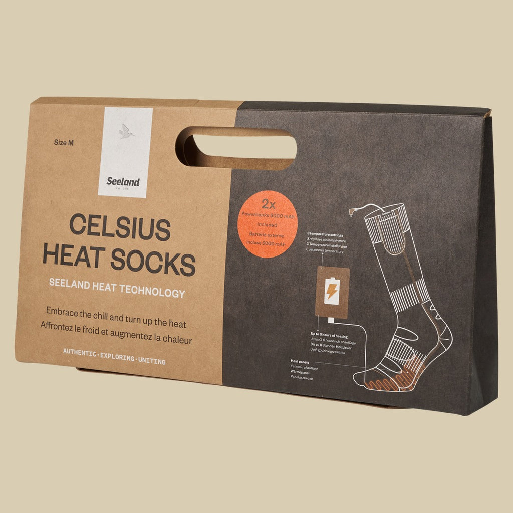 Chaussettes chauffantes Celsius Heat Seeland - Pine green melange