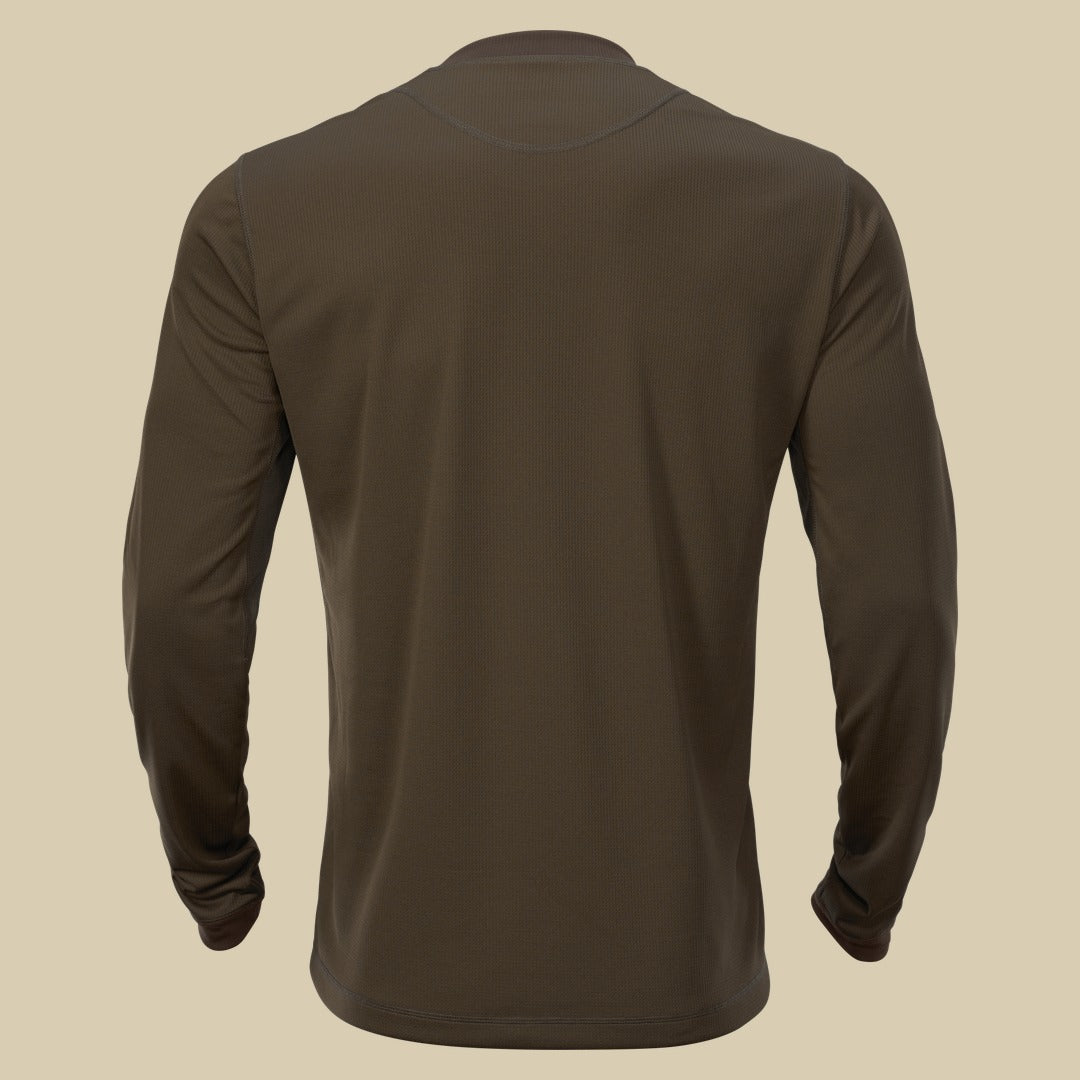T-shirt manches longues Mountain Hunter Härkila - Hunting green/Shadow brown