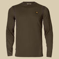 T-shirt Forest Hunter L/S Härkila - Hunting green/Shadow brown