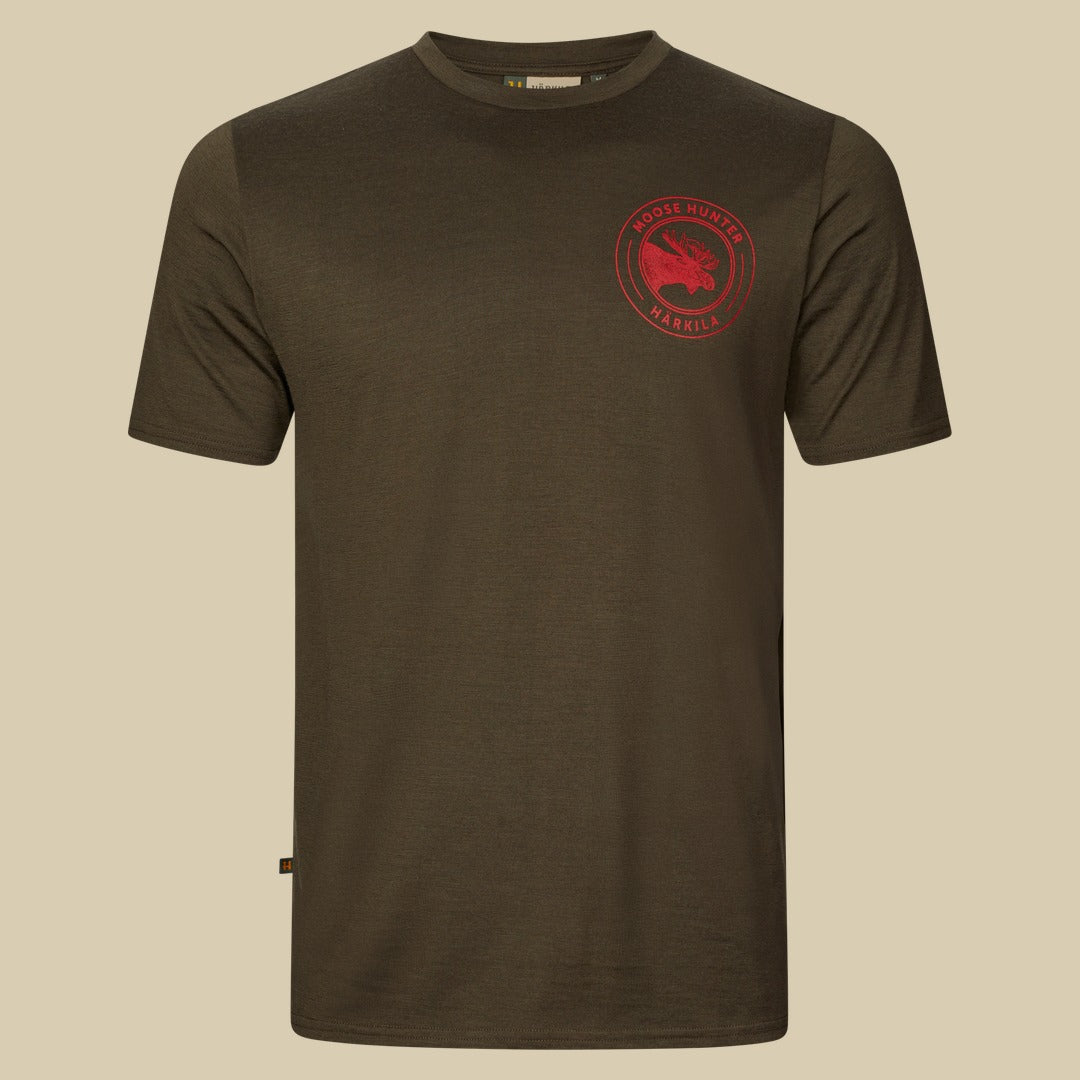 T-shirt Game Härkila - Willow green moose