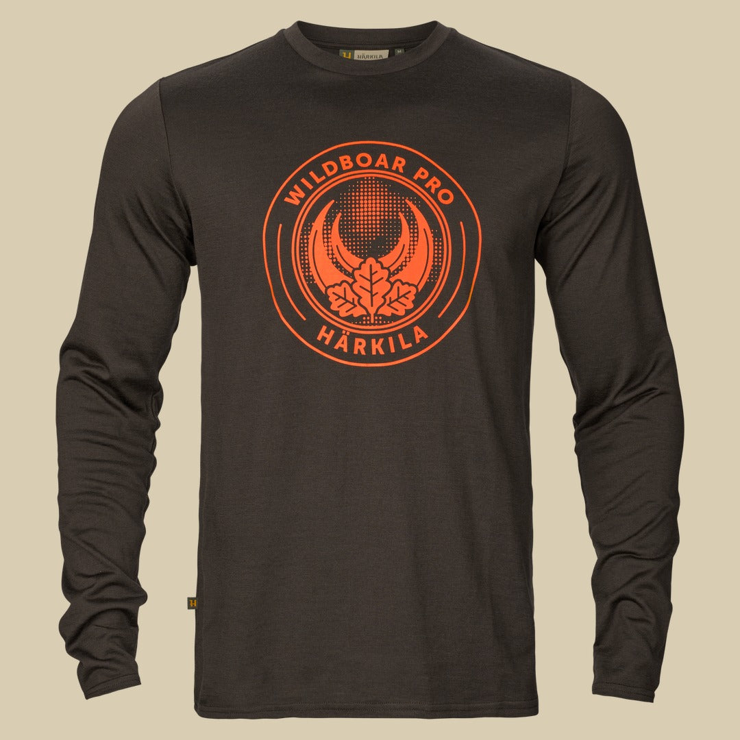 T-shirt manches longues Game Härkila - Shadow brown wildboar