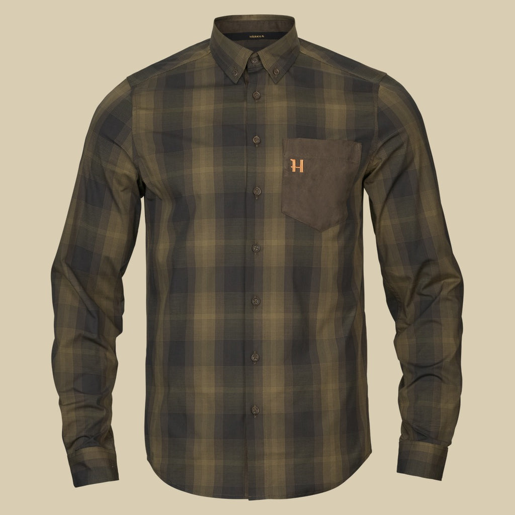 Chemise Akkan Härkila - Willow green/Shadow brown