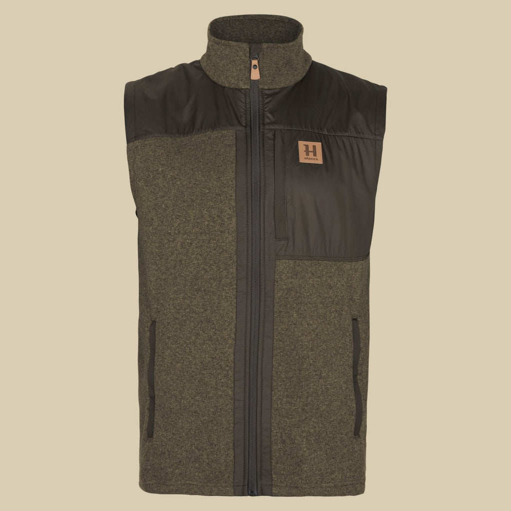 Gilet polaire Kalix Härkila - Willow green/Shadow brown
