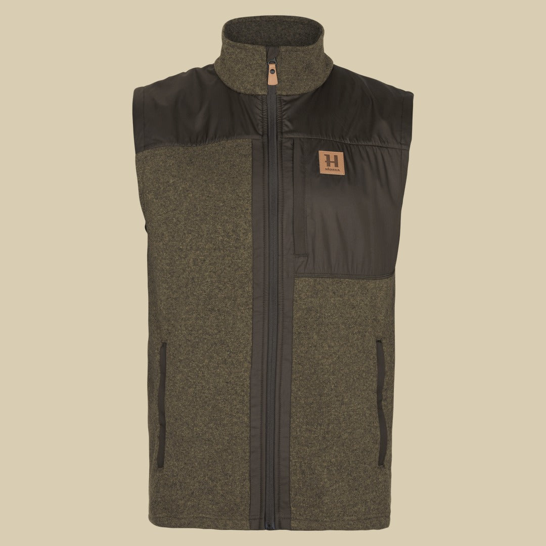 Gilet polaire Kalix Härkila - Willow green/Shadow brown