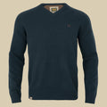 Pull col V Vincent en mérinos Härkila - Dark navy