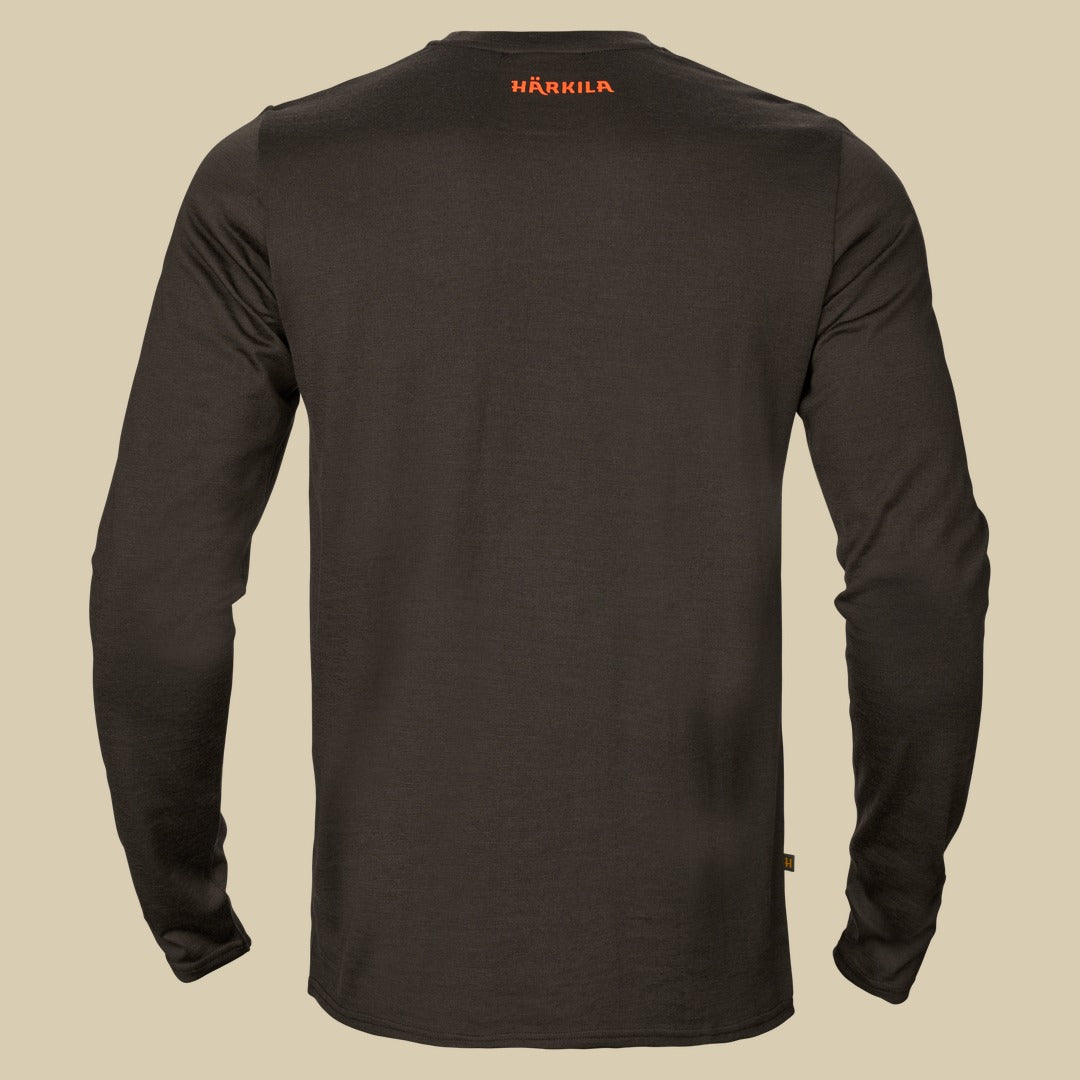T-shirt manches longues Game Härkila - Shadow brown wildboar