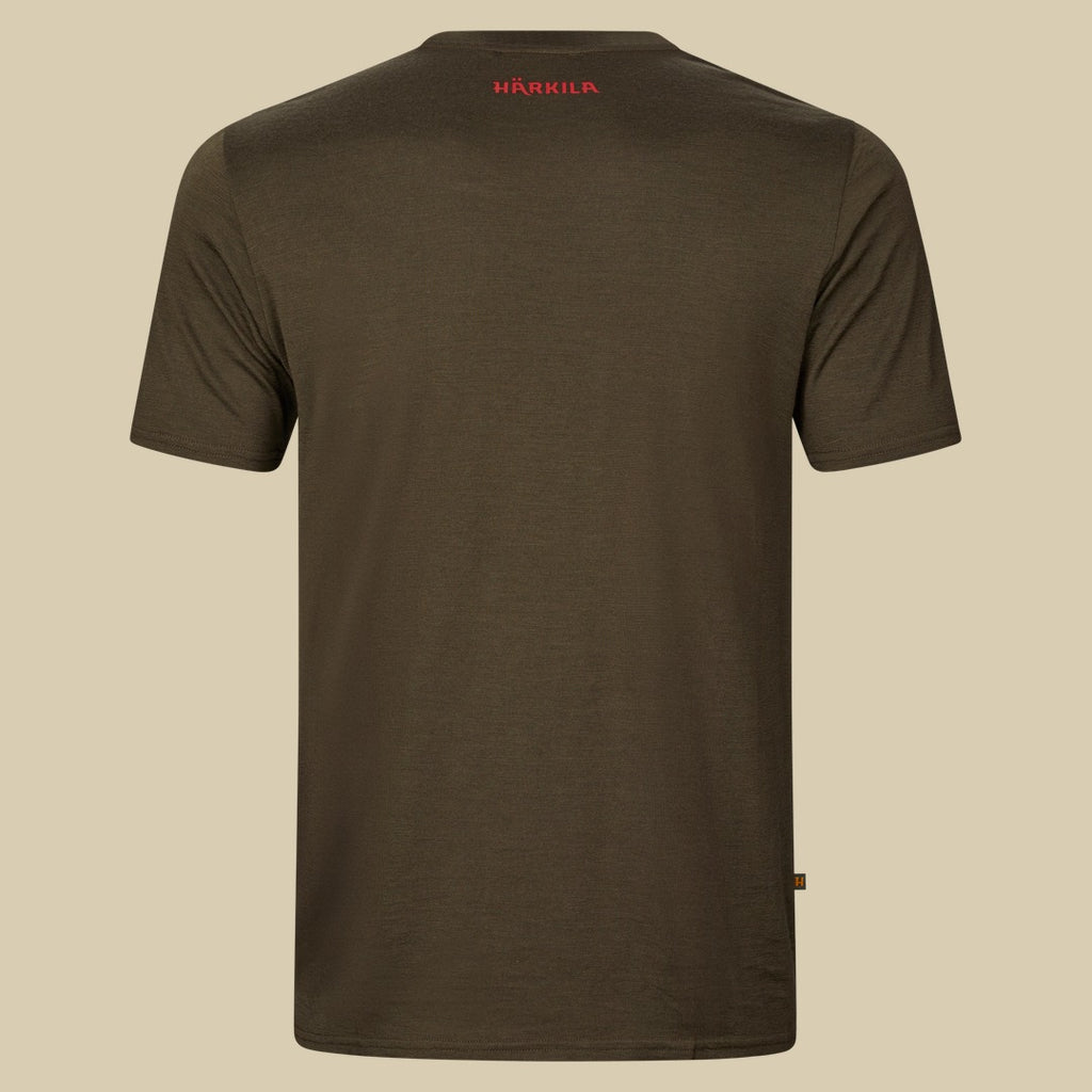 T-shirt Game Härkila - Willow green moose