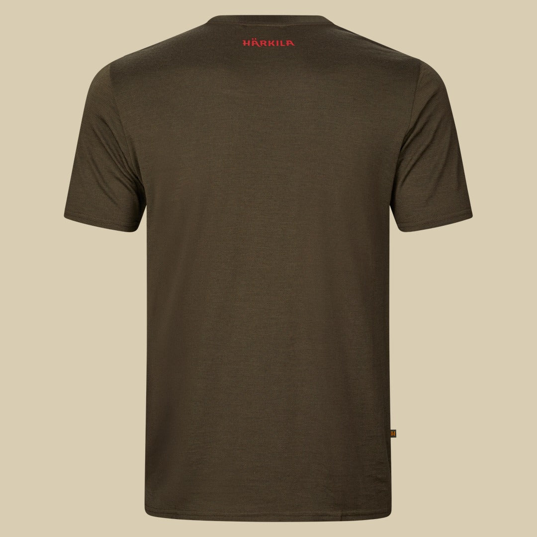 T-shirt Game Härkila - Willow green moose