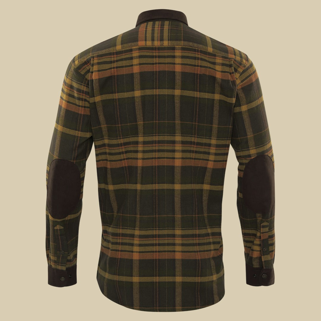 Chemise Pajala Härkila - Green/Brown