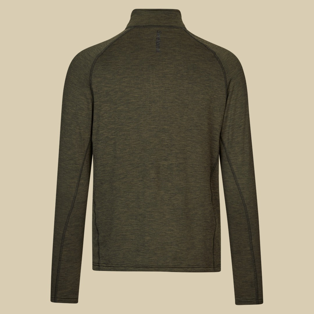 Pull demi-zip Peak Seeland - Pine green melange
